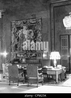 L'étude d'Adolf Hitler à la Chancellerie du Reich à Berlin, 1939 Banque D'Images
