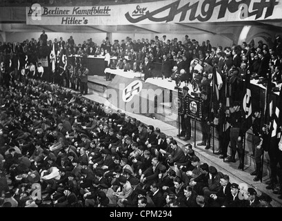 Manifestation assemblée générale de la NSDAP, 1932 Banque D'Images