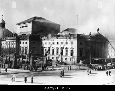 Dommages à la bombe au Staatsoper Unter den Linden à Berlin, 1943 Banque D'Images