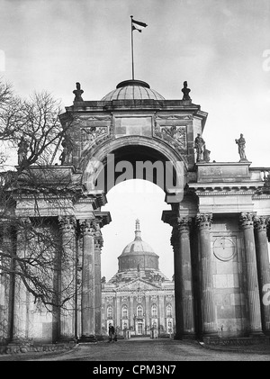 Le Neue Palais (nouveau Palais) à Potsdam, 1933 Banque D'Images