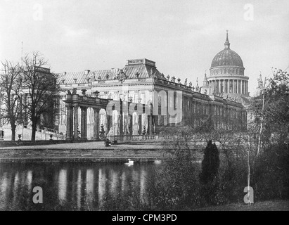 Le Palais de la ville de Potsdam avec l'église Saint Nicolas, 1913 Banque D'Images