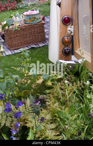 Pique-nique à RHS Chelsea Flower Show 2012. Banque D'Images