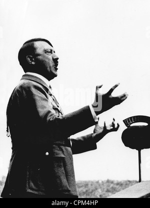 Lors d'un discours d'Adolf Hitler, 1934 Banque D'Images