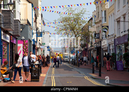 Boutiques de Bond Street à Brighton - UK (nord) Banque D'Images