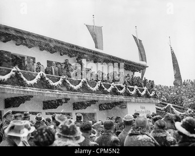 Adolf Hitler s'ouvre aux jeux olympiques de Garmisch-Partenkirchen, 1936 Banque D'Images