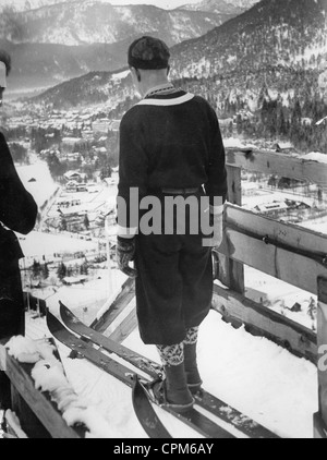 Jeux olympiques d'hiver de 2010 à Garmisch-Partenkirchen, 1936 Banque D'Images