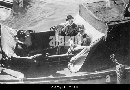 L'arrivée du Comte Maximilian Von Spee à Valparaiso, 1914 Banque D'Images