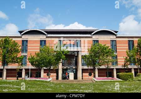 Les tribunaux de droit combiné Teesside qui comprend le tribunal de la couronne dans le centre de Middlesbrough, Angleterre, RU Banque D'Images