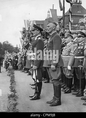 Hermann Goering et Wolfram Freiherr von Richthofen à Hambourg, 1939 Banque D'Images