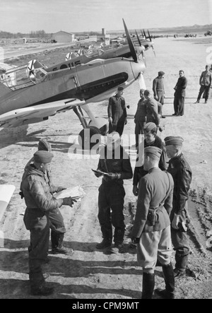 Messerschmitt Me 109 avions de combat de la légion Condor en Espagne, 1936 Banque D'Images