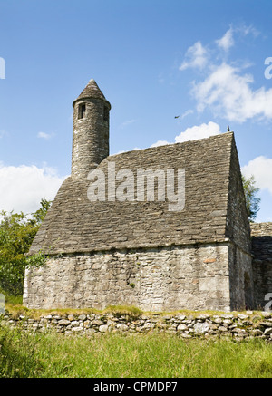 Symbole de l'Irlande - Saint Kevin's Church (cuisine) à Glendalough Centre National du patrimoine dans les montagnes de Wicklow. Banque D'Images