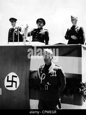 Kindelan, Francisco Franco et Wolfram Freiherr von Richthofen, 1939 Banque D'Images