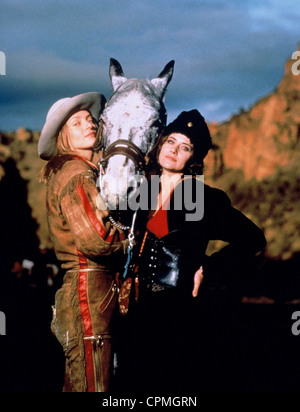 Même les Cowgirls obtiennent l'année Blues : 1993 - USA Directeur : Gus Van Sant Uma Thurman, Lorraine Bracco Banque D'Images