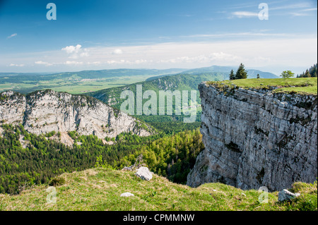 Panorama du Creux du Van, Neuchâtel, Suisse Banque D'Images