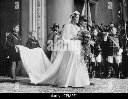 De Mariage avec Hermann Goering Emmy Emmy Sonnemann Goring, né 1935 Banque D'Images