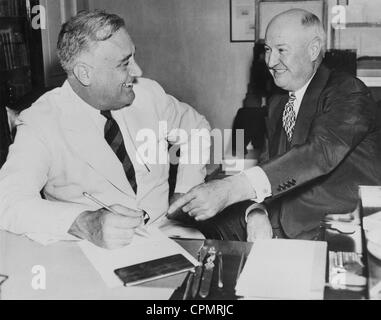 Franklin Delano Roosevelt et James Farley, 1940 Banque D'Images