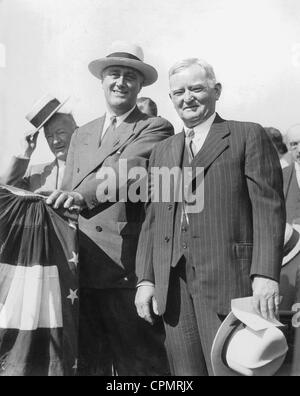 Franklin Delano Roosevelt und John Garner, 1932 Banque D'Images