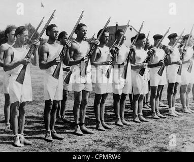 Les candidats de la police pendant leur formation, 1932 Banque D'Images