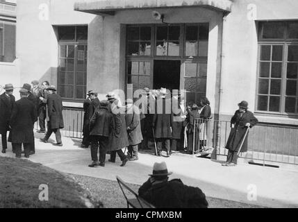 Les émigrants juifs à Paris Banque D'Images