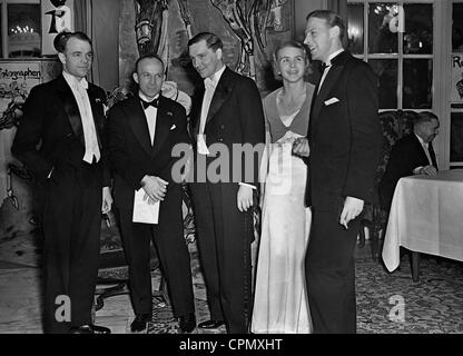 Hans Sobeck, Walter Sawall, Manfred von Brauchitsch, Inge Braumueller et Beetz, 1933 Banque D'Images