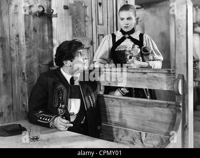 Leopold Esterle et Winnie Markus dans 'Wally des vautours', 1940 Banque D'Images