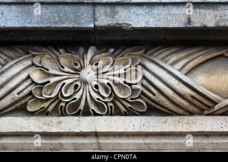 Détail d'une pierre sur un pont de Budapest, Hongrie Banque D'Images