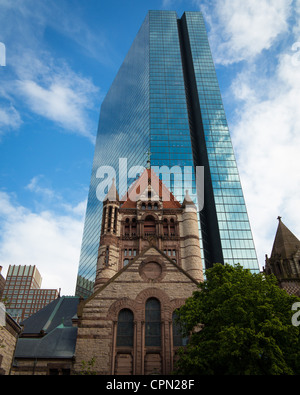 Trinity Church dans la ville de Boston Banque D'Images