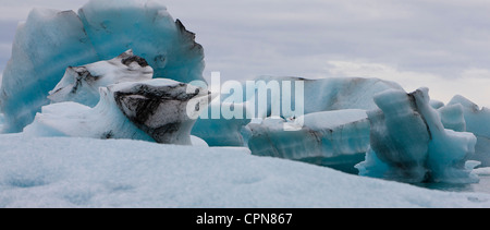 Les icebergs, Jokulsarlon glacial lagoon, Iceland Banque D'Images