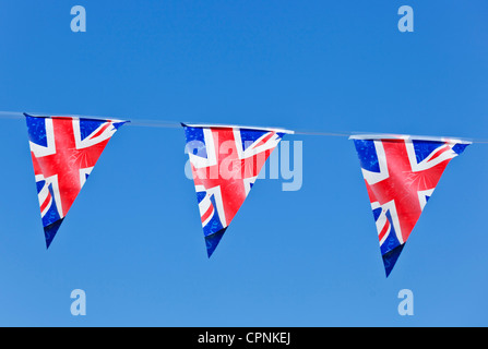 Union Jack Bunting Union Jack Flag Bunting royaume-uni Banque D'Images