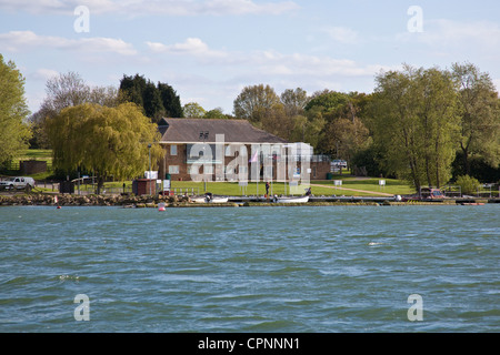 Fishing Lodge, Grafham Water Reservoir, Cambridgeshire, East Anglia, Angleterre, Royaume-Uni. Banque D'Images