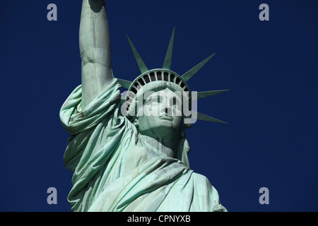 Close up villes New York Statue de la Liberté Banque D'Images