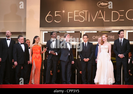 Le cast de Madagascar 3 : Europe's Most Wanted sur les étapes rouge à la 65e Festival de Cannes. Banque D'Images