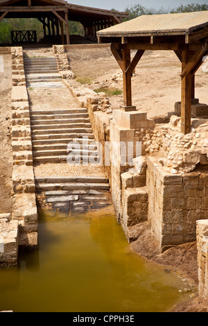 "Les Chapelles" site du baptême, Béthanie au-delà du Jourdain, la Jordanie, l'Asie occidentale Banque D'Images