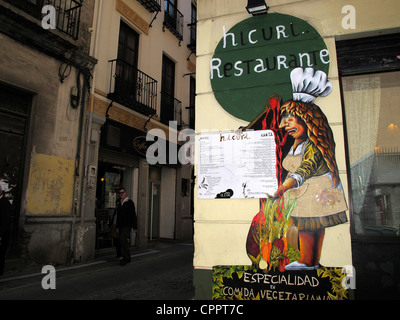 Espagne Andalousie Grenade Bar peinture murale Banque D'Images