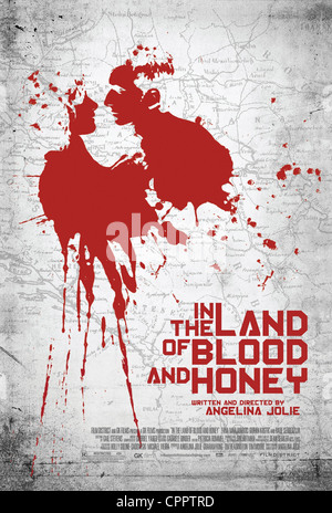 Dans le pays du sang et du miel année : 2011 Etats-Unis Directeur : Angelina Jolie affiche américaine Banque D'Images