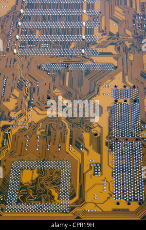 Match de photo intégré carte mère ordinateur brun Banque D'Images