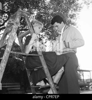 JAMES DARREN avec femme Evy Norlund.Fourni par Photos inc.(Image Crédit : Â© fourni par Globe Photos Inc/Globe Photos/ZUMAPRESS.com) Banque D'Images