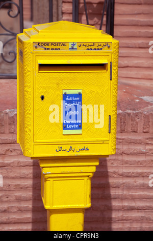 Post box, Marrakech, Maroc, Afrique du Sud Banque D'Images