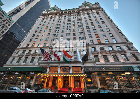 Le Plaza Hôtel appartenant à Fairmont Hotels à Manhattan, New York City Banque D'Images