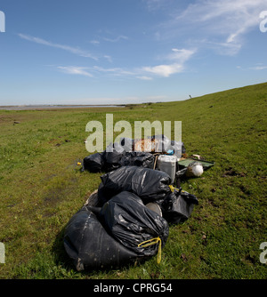 L'été sur la péninsule de Hoo, North Kent, Royaume-Uni Banque D'Images