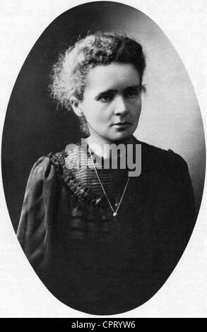 Curie, Marie, 7.11.1867 - 4.7.1934, chimiste et physicien français, origine polonaise, demi-longueur, vers 1910, Banque D'Images