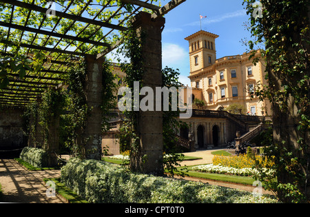 La Maison Osborne , la maison de vacances de la reine Victoria et le Prince Albert sur l'île de Wight, Angleterre Banque D'Images