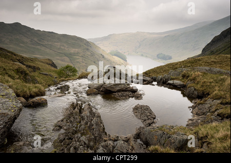 Vue de Blea Tarn vers et Mardale Haweswater, Cumbria royaume uni. Banque D'Images