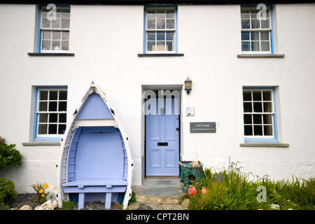 Un gîte dans le village de Boscastle, Cornwall, England, UK Banque D'Images