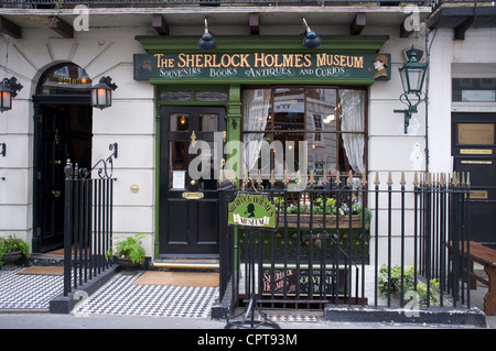 Musée Sherlock Holmes au 221b Baker Street à Londres Banque D'Images