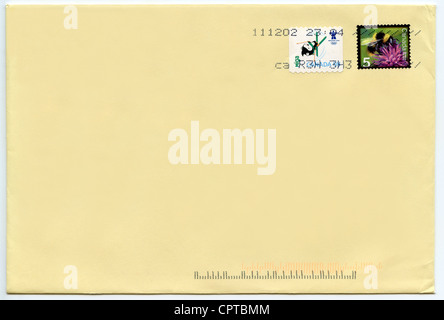 Canada l'affranchissement sur lettre Banque D'Images