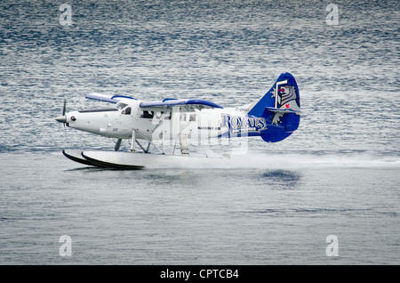 Harbour Air C-GHAG d'hydravion, le port de Vancouver, BC, Canada Banque D'Images