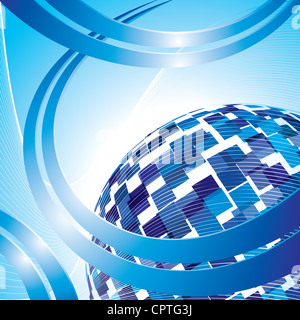 Abstract Vector background hi-tech. Banque D'Images