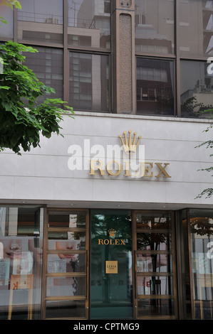 Boutique Rolex, Ginza, Tokyo, Japon Banque D'Images