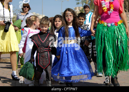 Purim festival 2012 à Eilat Israël Banque D'Images